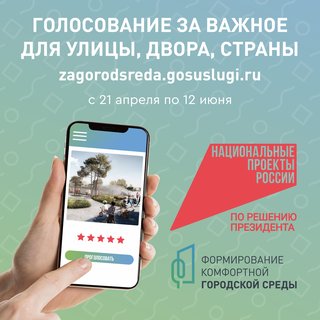 Стартовало голосование в рамках федерального проекта "Инфраструктура для жизни"
