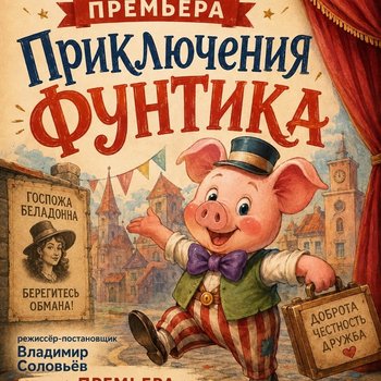 Премьера в СевТЮЗе: студия ТБМ покажет «Приключения Фунтика» с профессиональными артистами